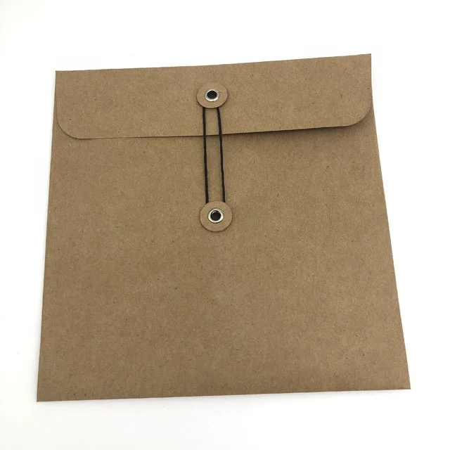 Button Envelope Color Envelope With String For School And Office