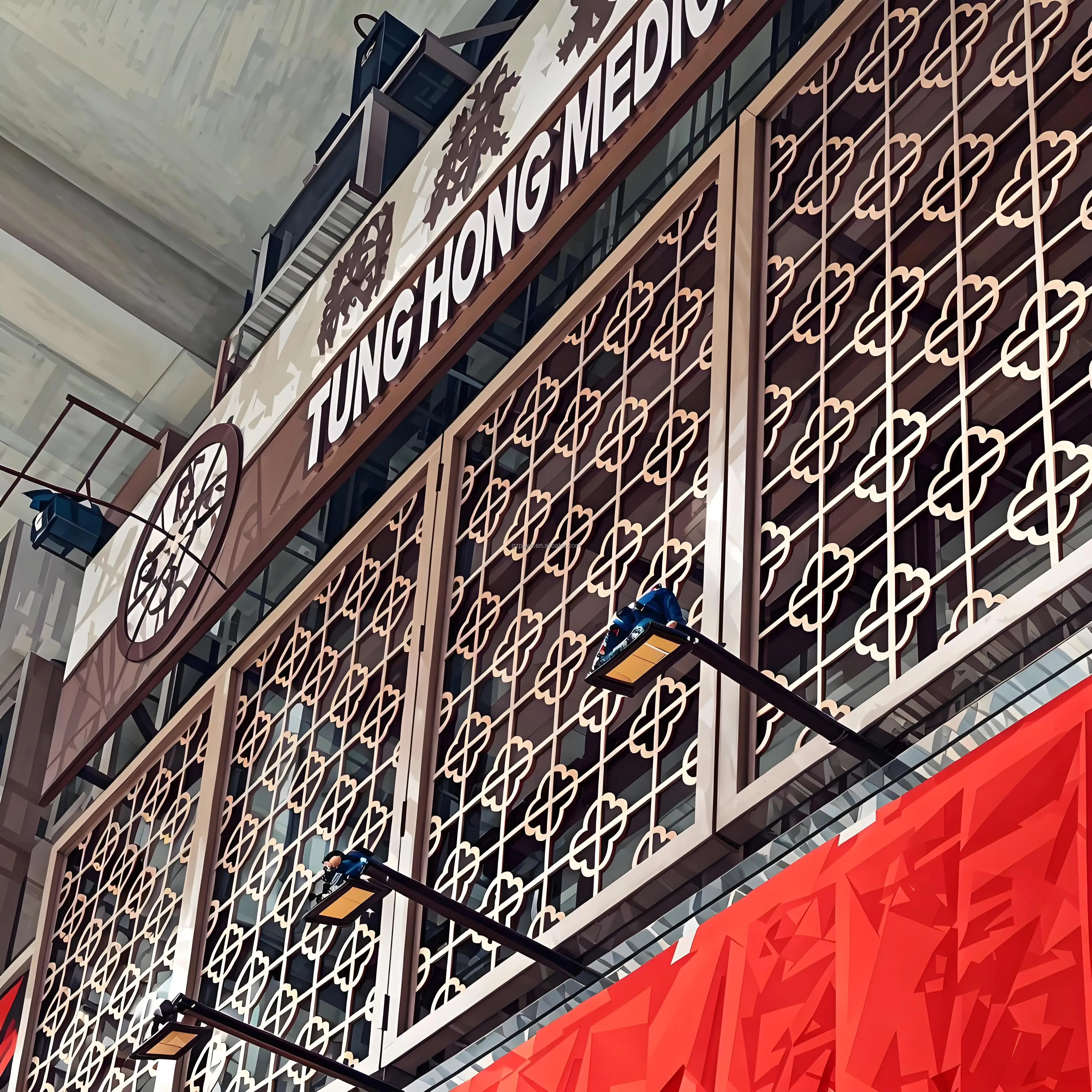 Customized Modern Design Outdoor Metal Fence Panels Steel Aluminium Laser Cut Wall Screens Dividers Handrail Stair Application