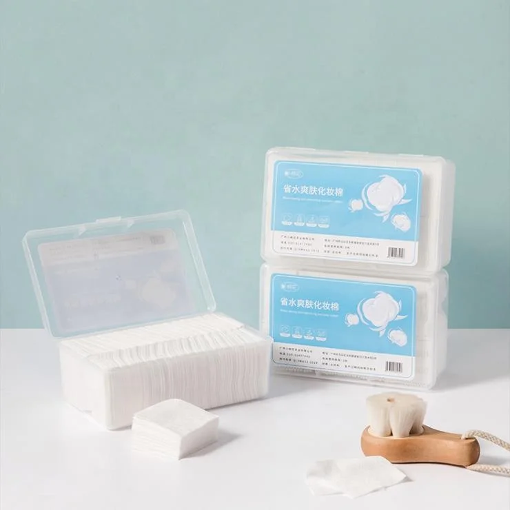 Disposable Cotton Cosmetic Pad Square 1080 PCS Natural Skin Care Makeup Remover Cotton Face Pads