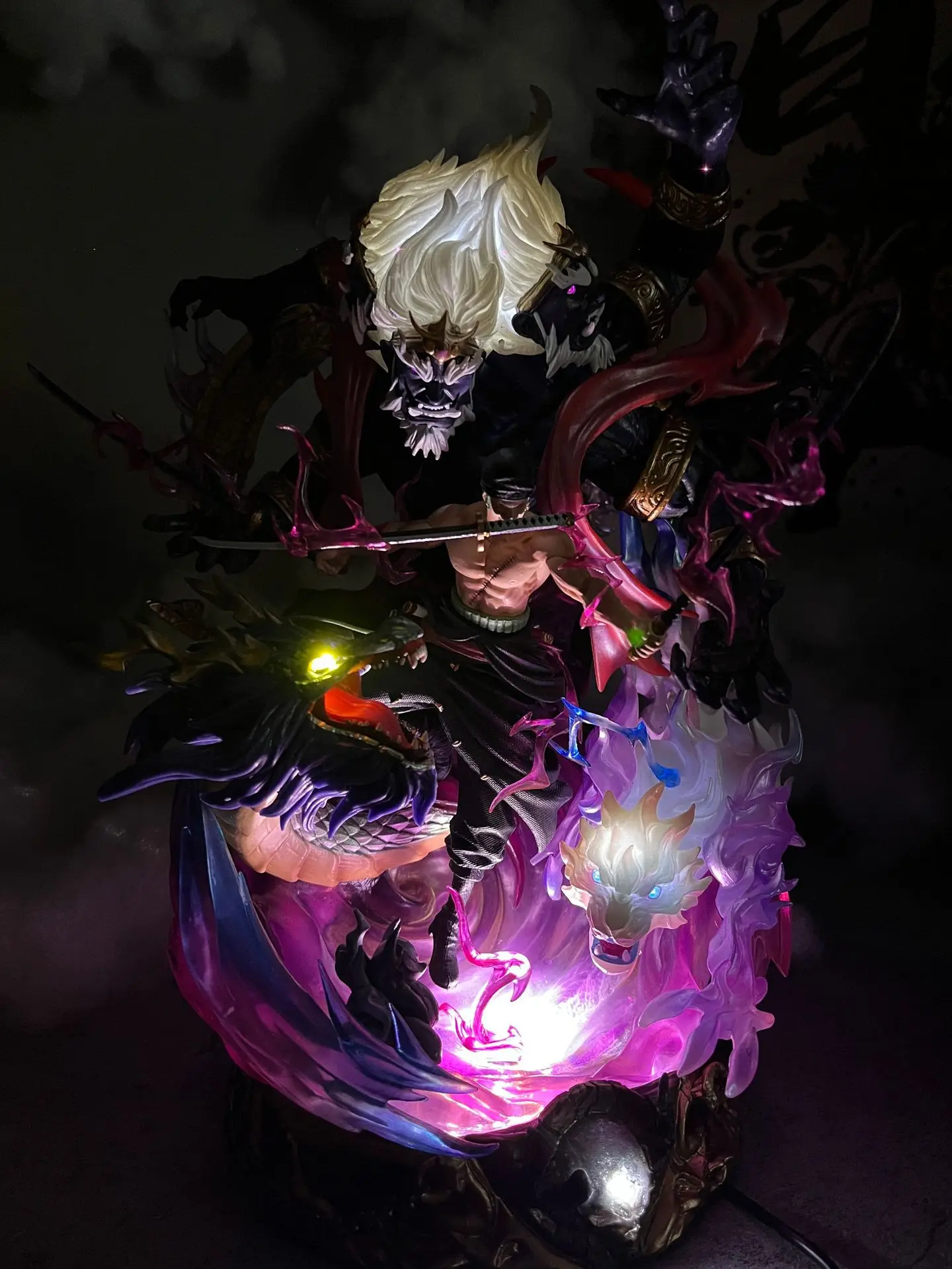 High Quality One Pieces Big Pvc 35cm Anime Figures Model Toys For Collection Hell Zoro Action Figure