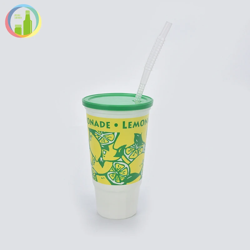 
Cartoon long drink cup plastic water bottle for school kids 