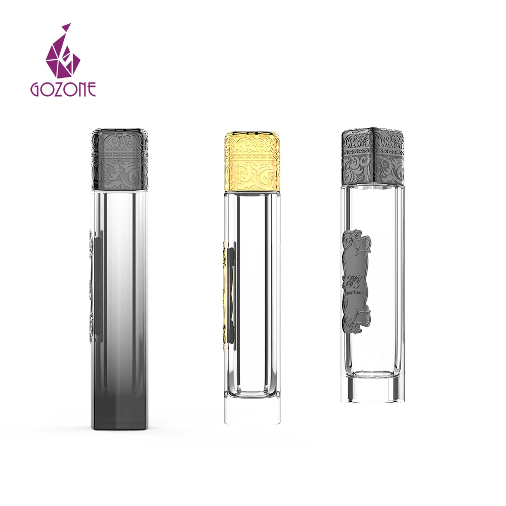 35 Ml Decorative Copper Clear Classic Empty Glass 100 Ml Spray Gold Cap Perfume Bottle