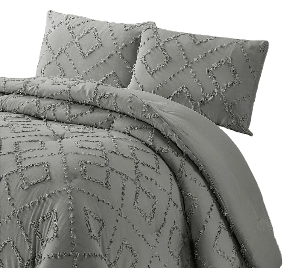 ALPHA TEXTILE High Quality queen size quilted comforter designer comforter bedding set luxury comforter cover gray