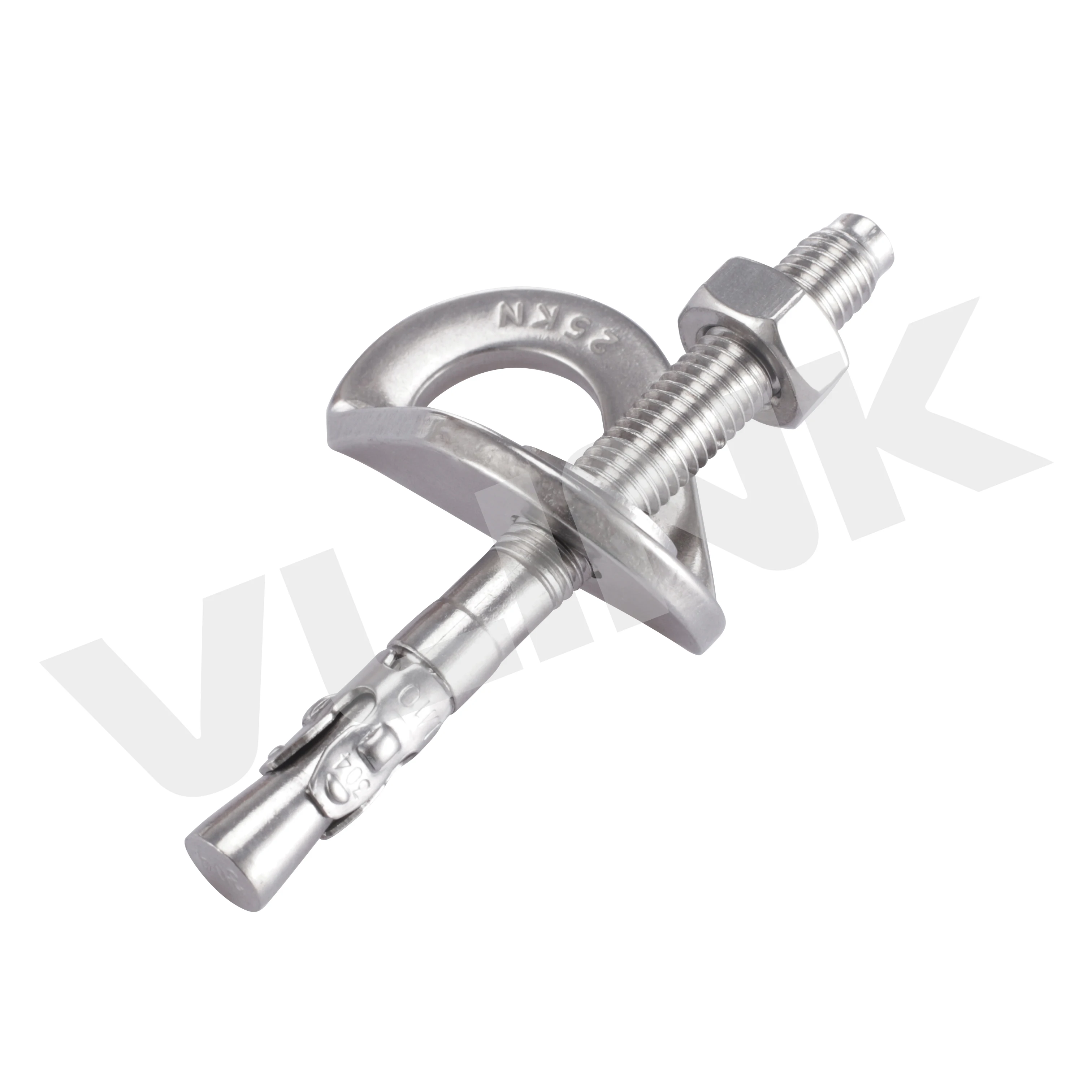 High Corrosion Resistance 304 Stainless Steel 25KN Rock Climbing Anchor with Expansion Bolt