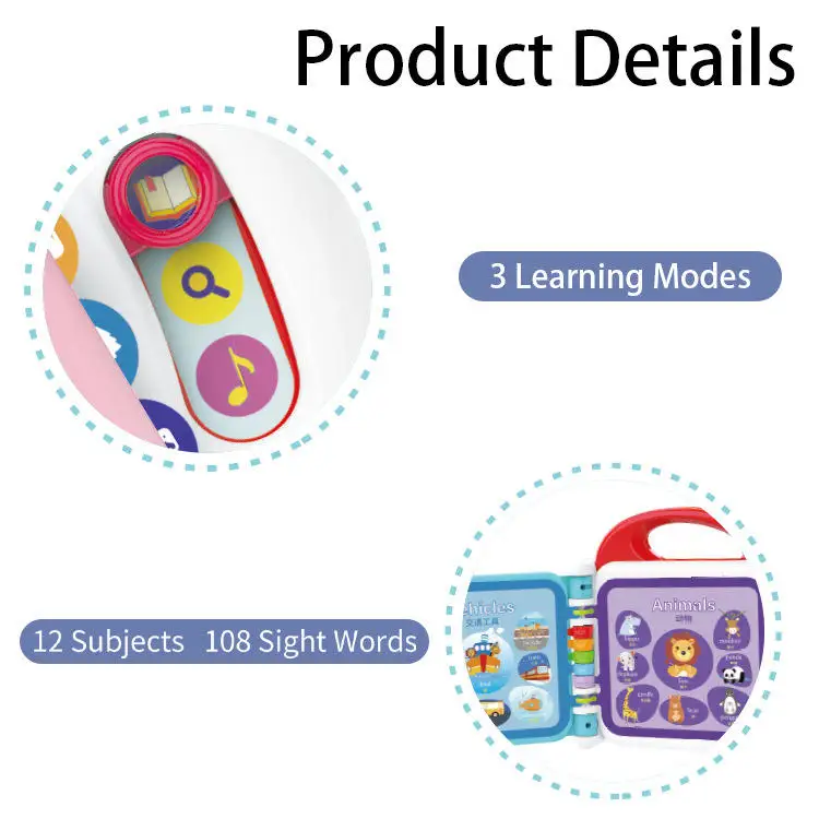 IN STOCK ABS early Educational E-book Toys Sound Bluetooth English electronic books early learning books for kids baby toddler