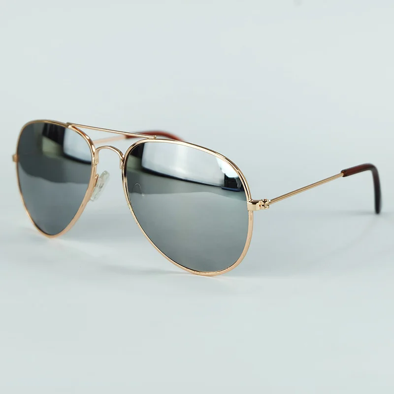 3025 Top Quality Kid Sunglasses UV400 Metal Frame Cool Pilot Baby Sun Glasses lentes de sol Unisex Designer