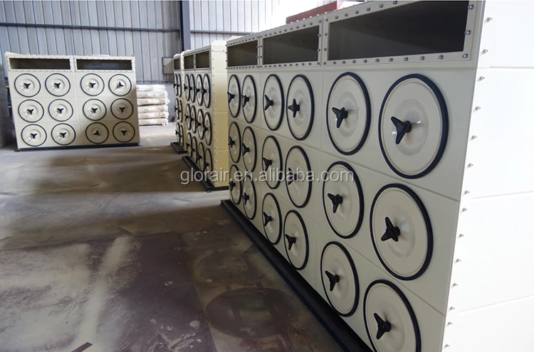 Glorair High Quality Horizontal Cartridge Dust Collector for Food Processing Industry Industrial Food Dust Collector