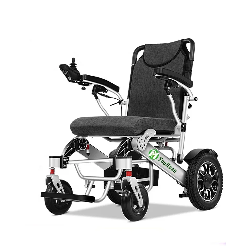2021 CE ISO Lightweight Portable Cheapest Wheelchair with Joystick Controller Electric  Wheelchair