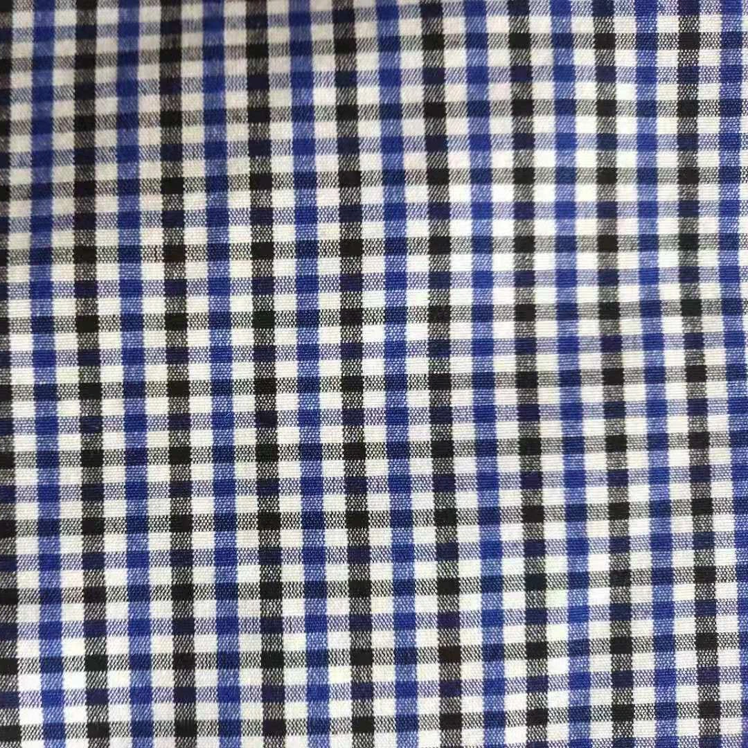 Пряжа окрашенная клетчатая ткань Модная рубашка ткачество Итальянская Классическая модная ткань
