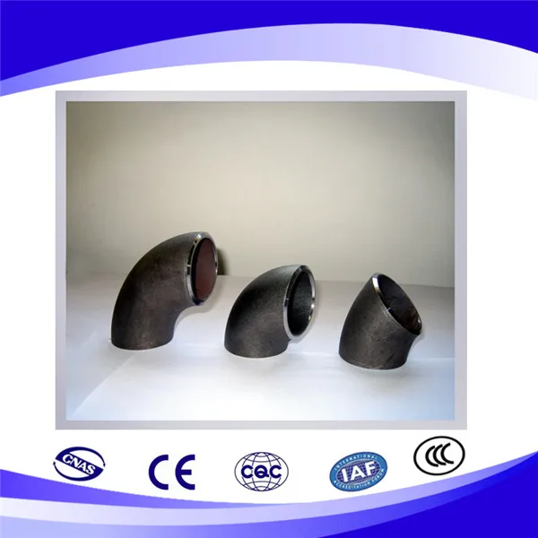 90 градусов ASME A234 WPB SCH40 локоть углеродистая сталь