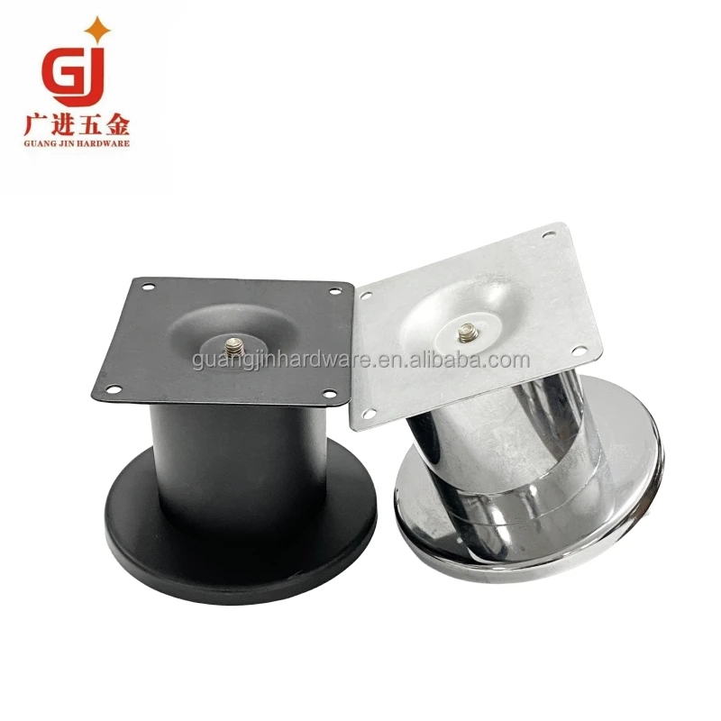 GJ-021 Hot Sale Furniture Hardware Round Sofa Leg For Bed And Cabinet Leg