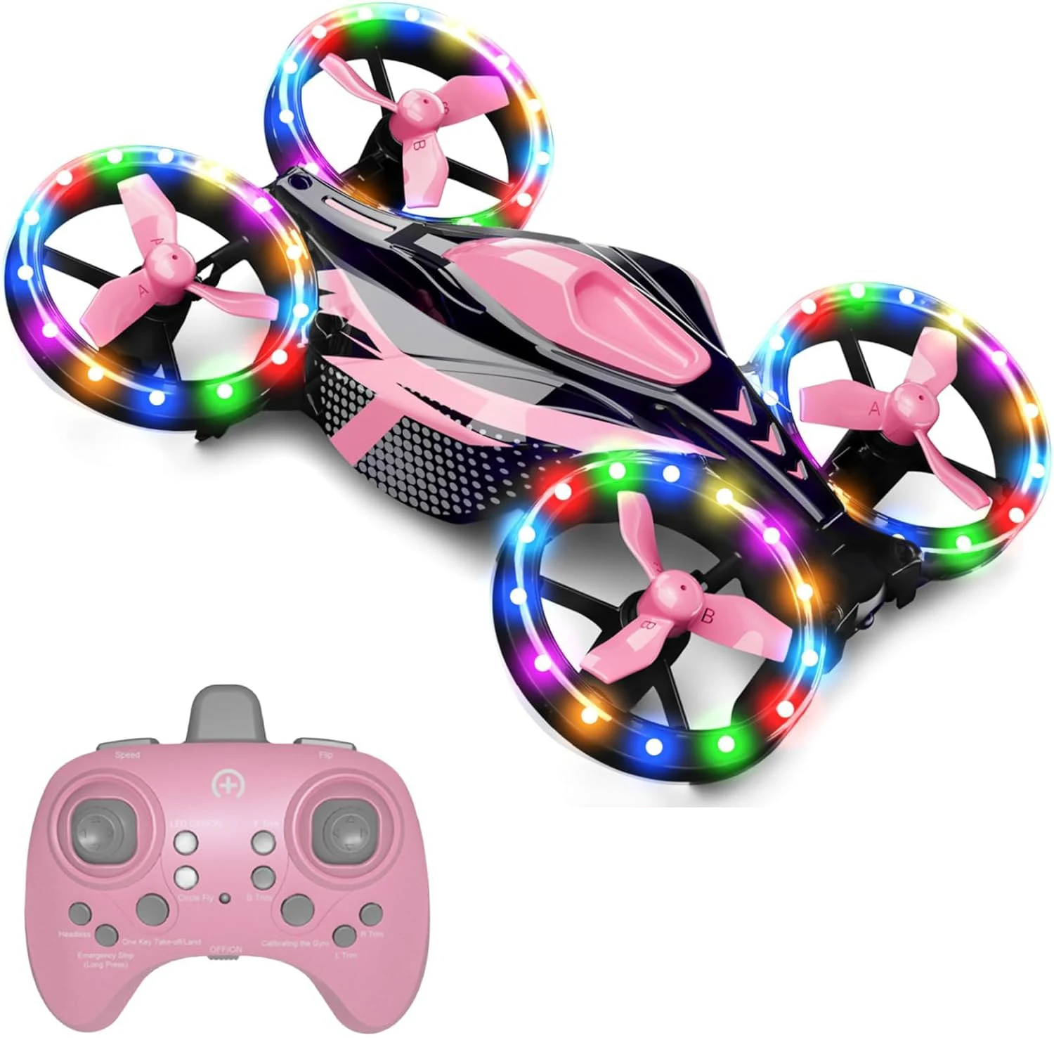 DWI Dowellin New Cool Led Light Mini Drone RC Quadcopter Beginner Drone Hover Air Drone for Kids