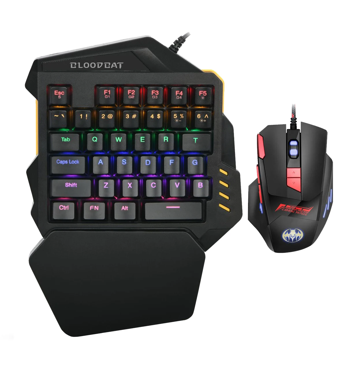Оптовая продажа высокое качество мобильный rgb макропрограммирование односторонняя игровая клавиатура мышь набор