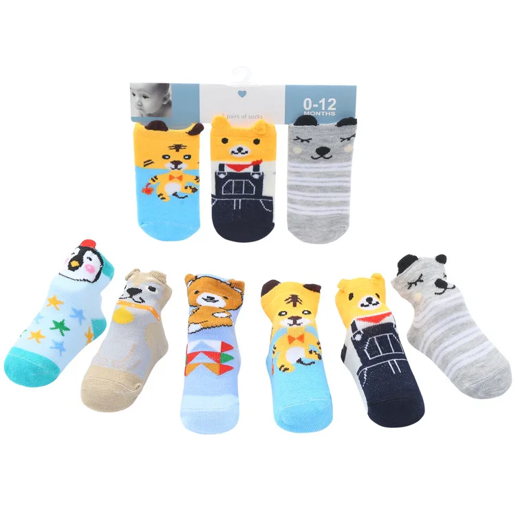 New 12 Pairs  0-1Y  Infant Baby winter designer Socks Baby Socks knitting machines for Girls