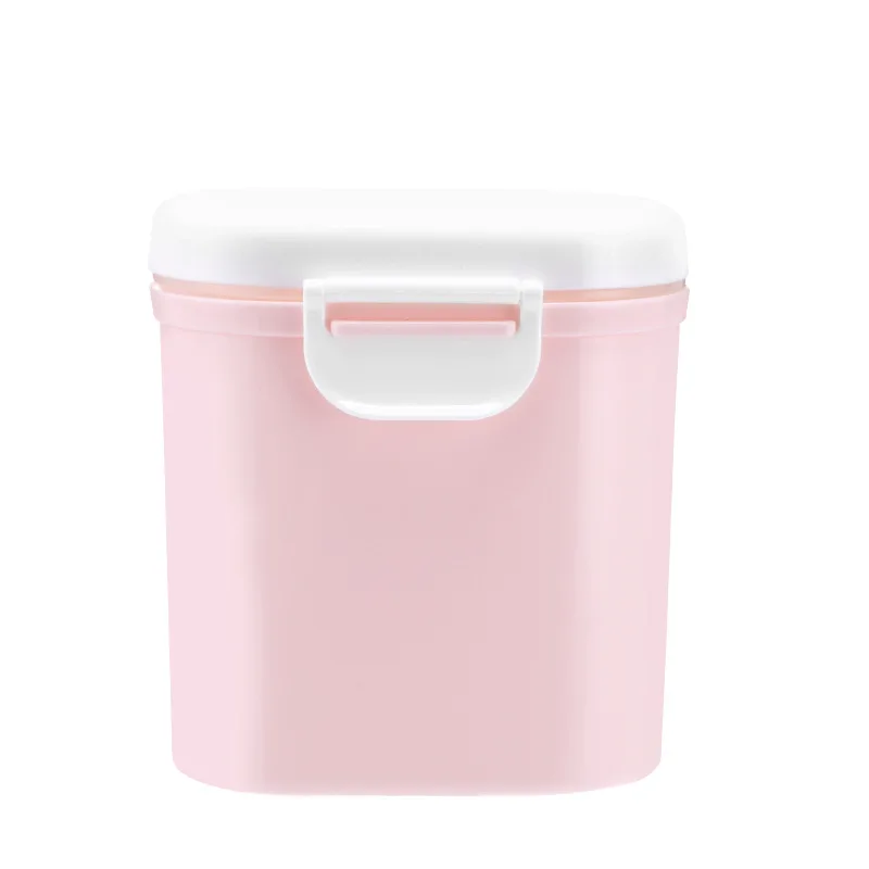Portable baby breast milk storage container formula dispenser with spoon feeding milk powder container