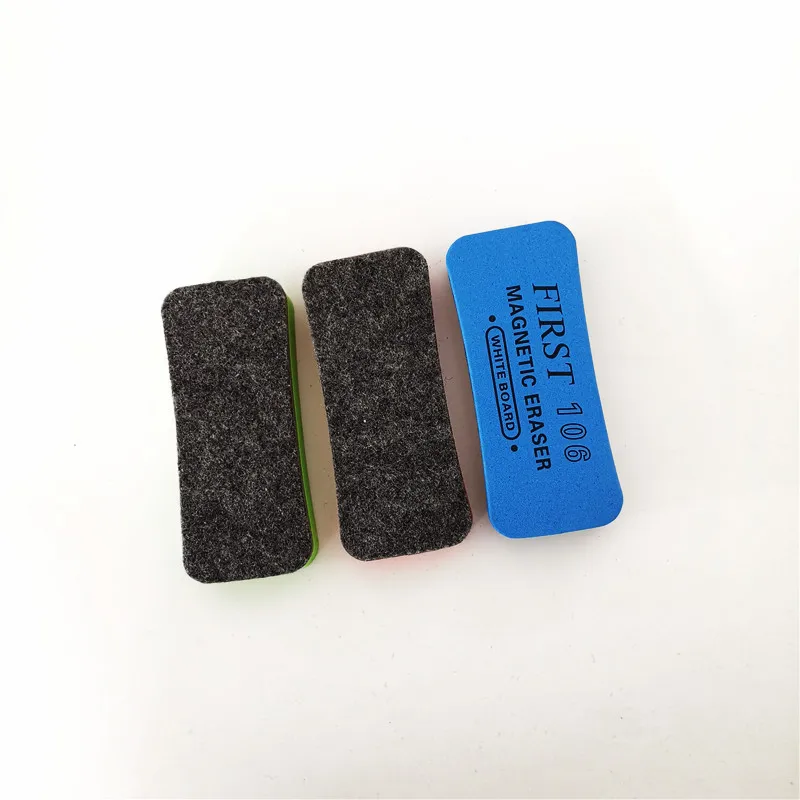 EVA magnetic dry erase board erasers whiteboard eraser with felt for school and office