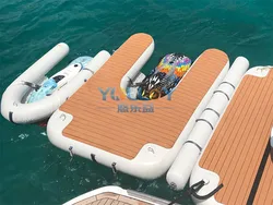 C Shape Inflatable Motorboat Platform Yacht Seabob Dock Platform Swim Pool