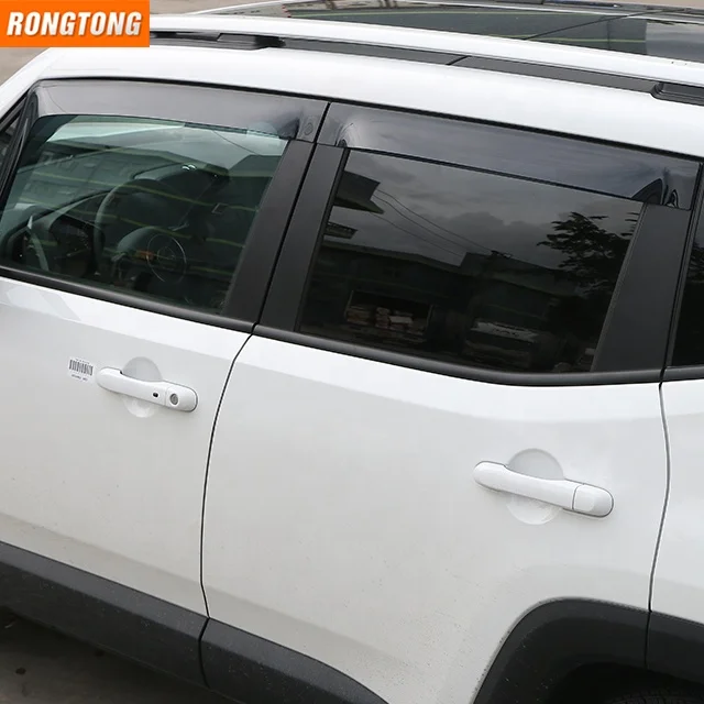 Best Sales ABS Resin Car Windows Visor Trim forJeep Renegade 2015+