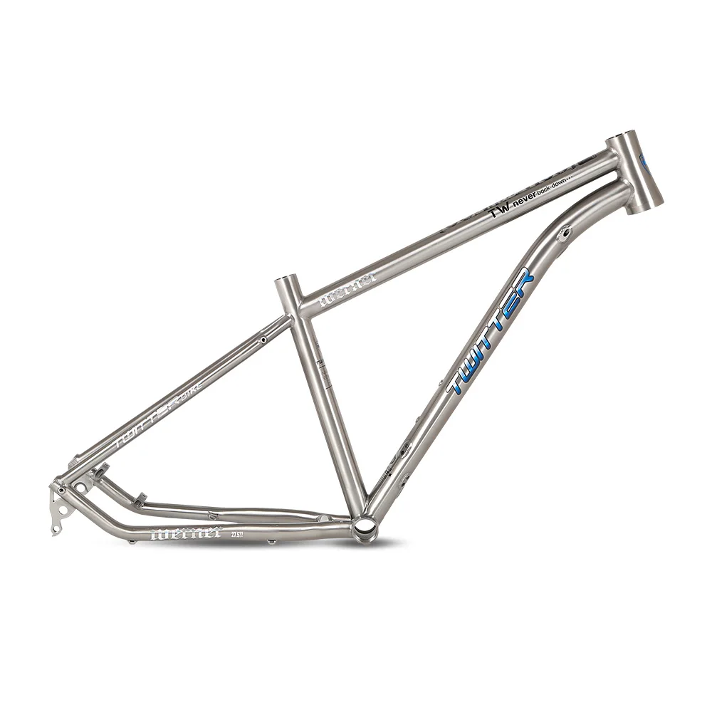 China Bicycle Factory OEM 27.5 29 inch titanium alloy mountain bike frame 142 thru axle mtb titanium frame