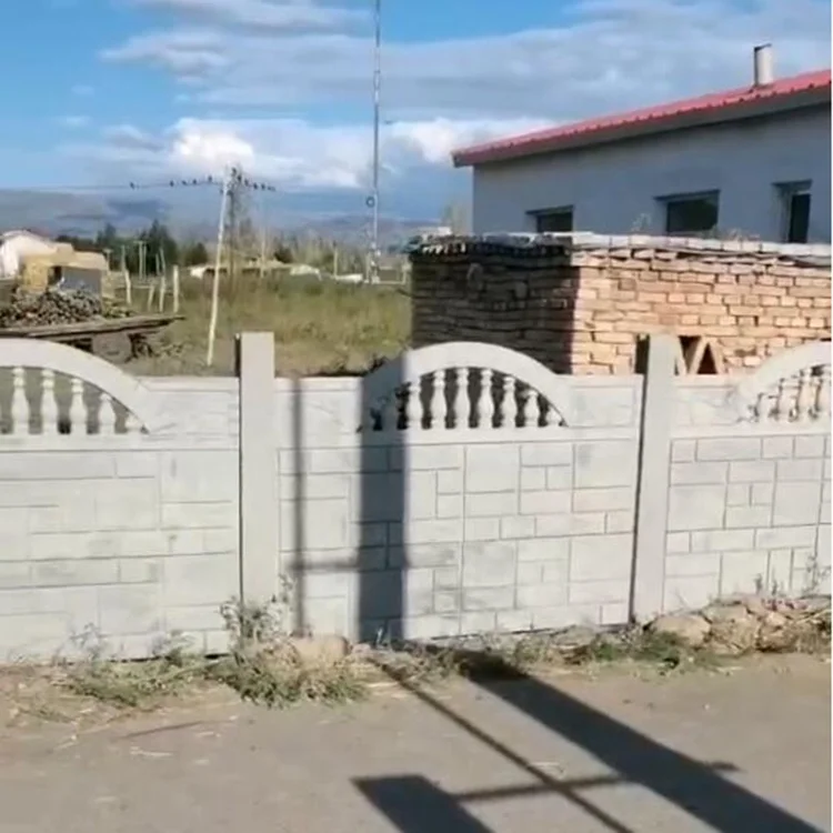 Courtyard cement wall fence form concrete prefabricated enclosure Prefabricated fabricated wall fence precast concrete mold