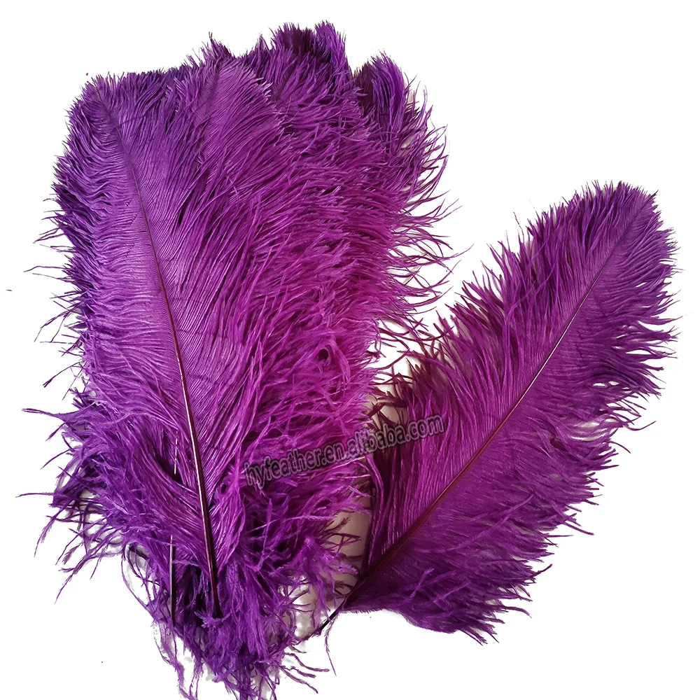 Wholesale DIY Craft Home Floral purple bulk feather decor plume large ostrich feathers for wedding centerpieces carnival party