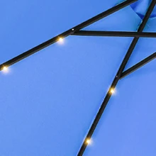 Large Commercial Market Patio Pool Beach Sun Shade Garden Led Light Outdoor Umbrella Parasols