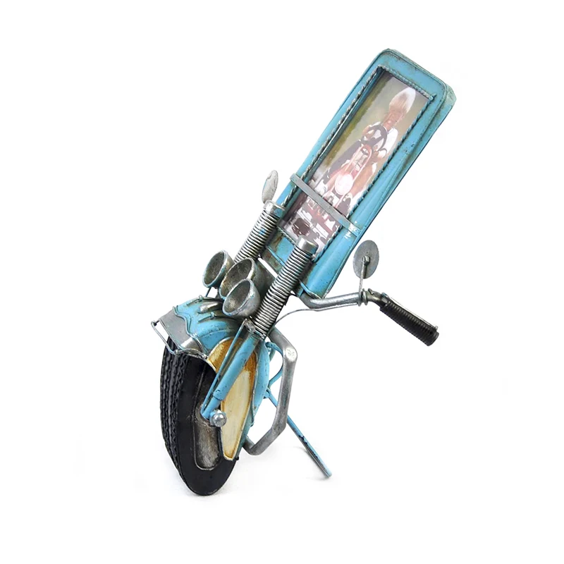 New Style High Quality Metal Mini Motorcycle Model Office Home Decoration Metal Photo Frame