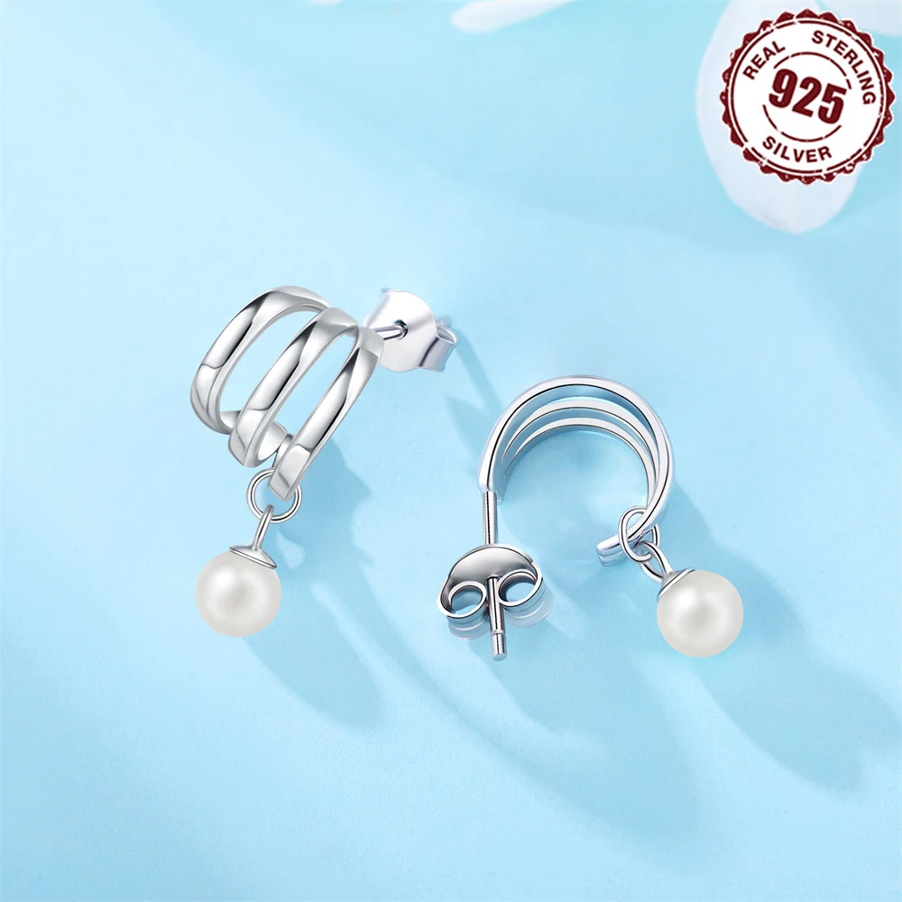 No Allergies No Nickel 925 Sterling Silver Love Bear Ear Nails Fashion Stud Earrings For Birthday Present Fine Jewelry