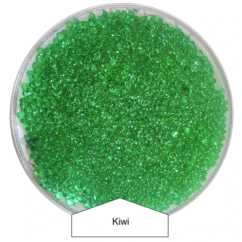 A distinct kiwi fruit flavor and aroma in pop bead capsule for refreshing breath replacing chewing gum made in our factory