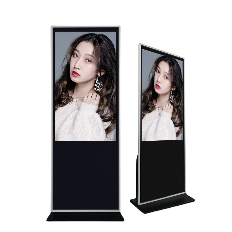 Advertising Player Android Windows System 4K Digital Signage and Displays Floor Standing LCD Indoor Totem Kiosk Touch Screen