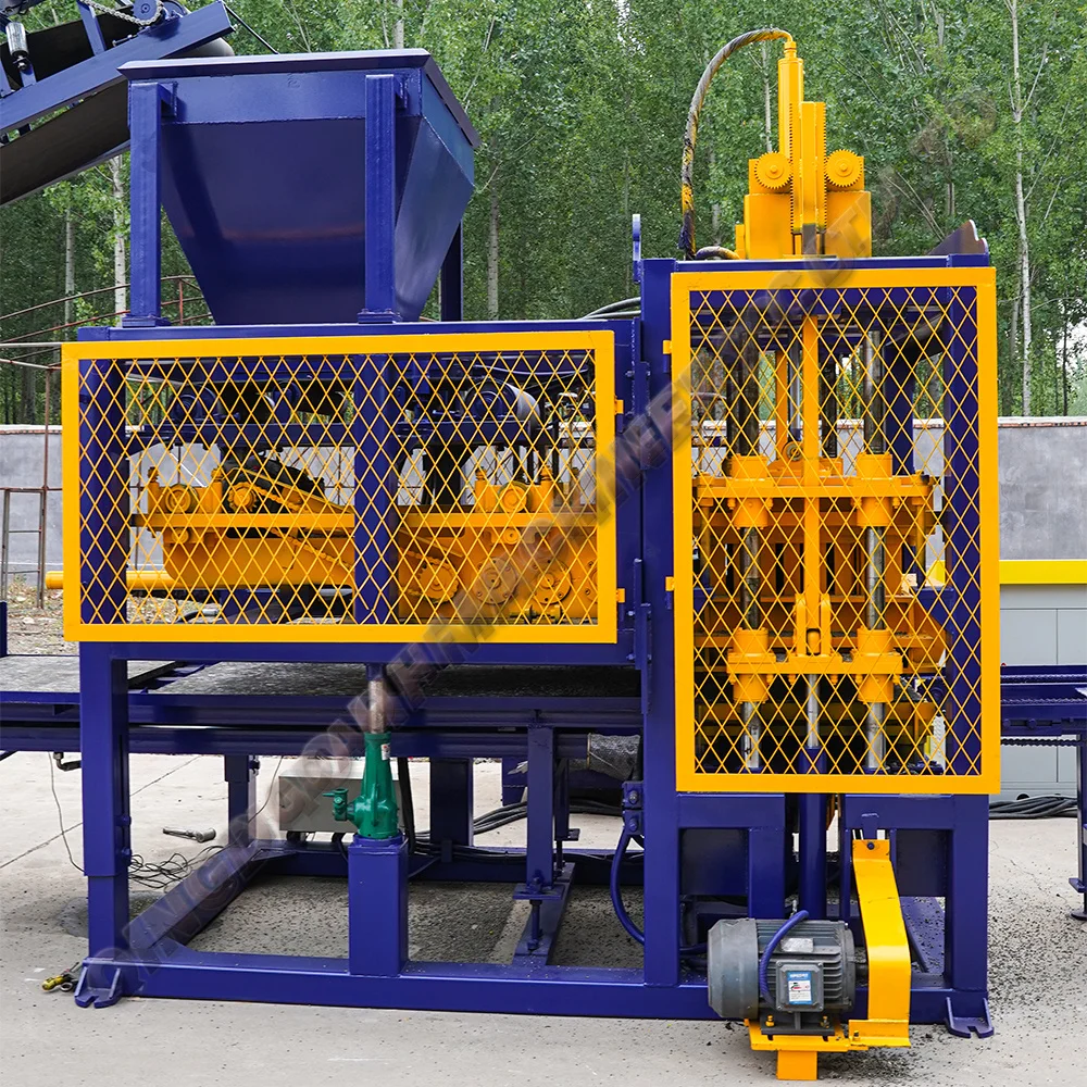 QT6-15 Automatic Hydraulic Breeze Blocks Decorative Concrete Hollow Blocks Making Machine