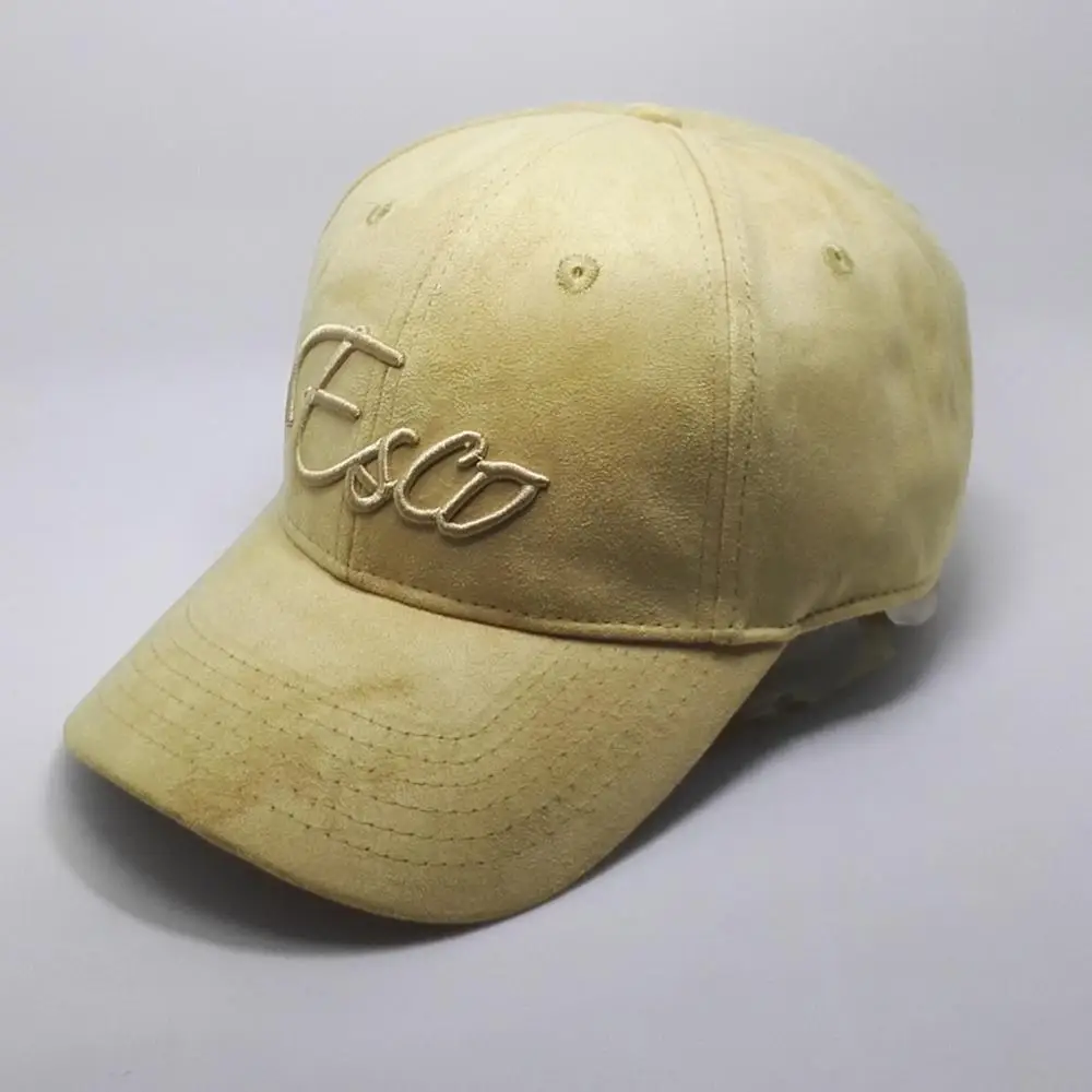 OEM-кепки Заводская настраиваемая модная шляпа оптовая продажа индивидуальная этикетка регулируемая бархатная бейсболка