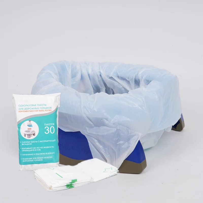 Baby diaper disposal or pet waste bags disposable plastic potty bags with absorbent liner