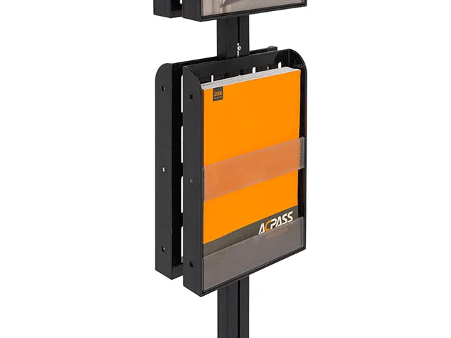 
 Двухсторонний алюминиевый держатель для брошюр размером A4, рекламная витрина, напольная стойка, держатель для литературы  