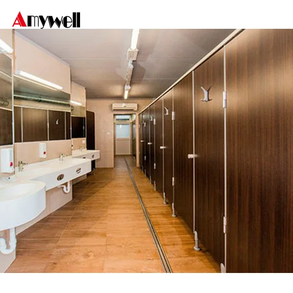Shenzhen factory hpl laminate solid phenolic mould proof  toilet cubicle partition