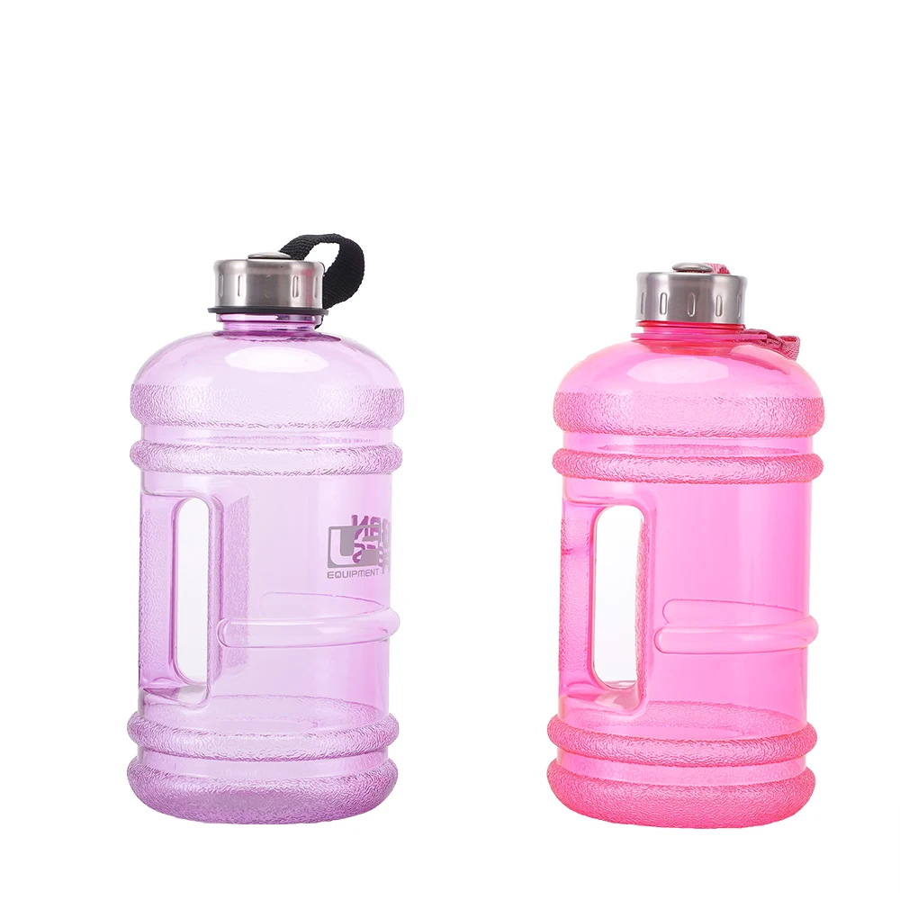 modern 2.2l gym jug wellbeing water bottle leakproof bpa free large capacity water bottle with straw and side handle
