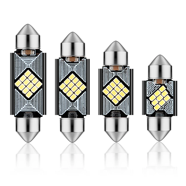Высокомощная Автомобильная внутренняя лампа C5W, чип 2016 9SMD, 31/36/39/41 мм, Неполярные Автомобильные светодиодные лампы Canbus, фестоны