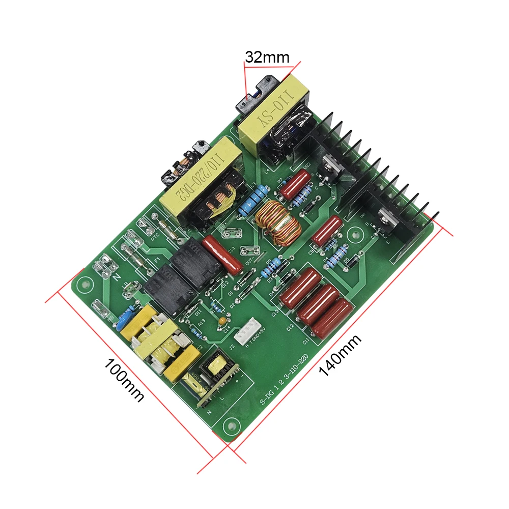 Ultrasonic Piezoelectric Transducer Driver Kit Digital Timer Temperature Control Circuit Board