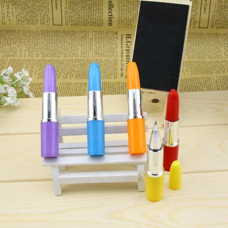 promotional item china novelty lipstick shape ball pen for school stationery mini ballpoint pen