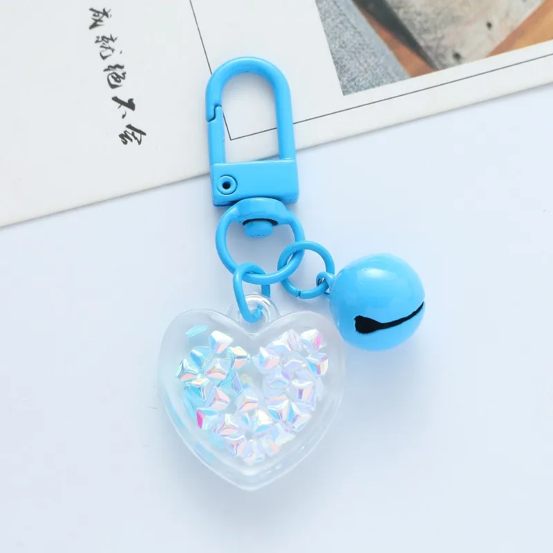 HOT New Acrylic Plastic Link Chain Key Ring Handmade Heart Keychain for Women Girls Love Acrylic Fashion Car Keys Jewelry Gifts