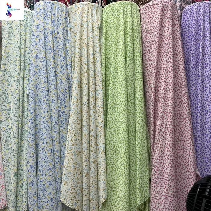 Shaoxing текстильная ткань 4 способа спандекс полиэфирная с принтом для одежды