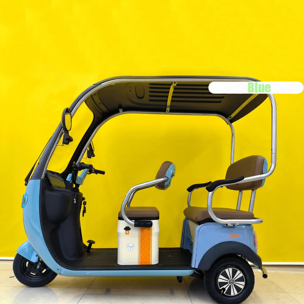 Wholesale 800W 3 Wheel Electric Tricycle Bike Family Use E Trike Electric Tricycle With Cover