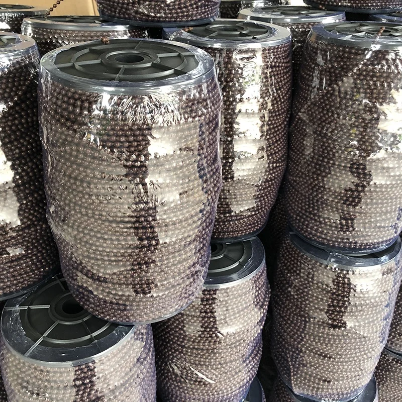 roller blinds components 4.5*12mm cord plastic curtain chain pom plastic ball chain