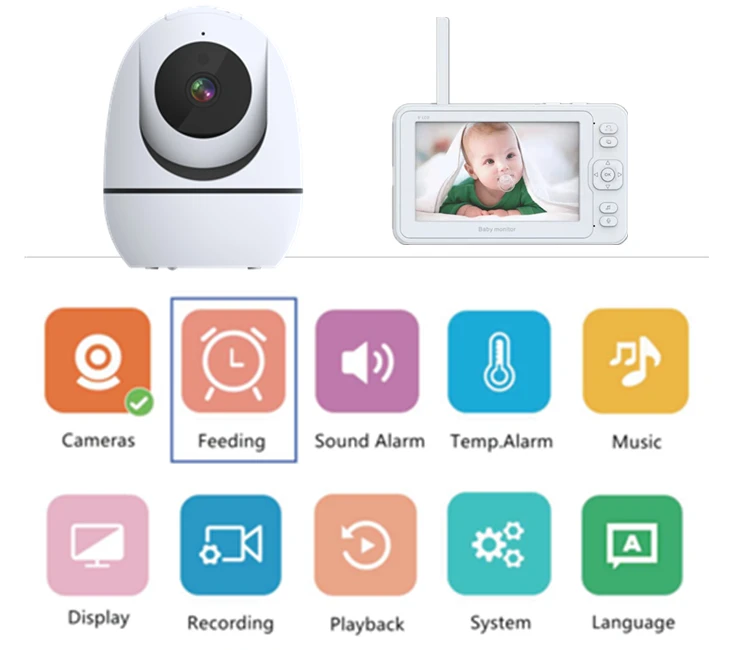 Foscam OEM фабрика в наличии 2.0MP 1920x1080 HD Беспроводная радионяня камера wifi