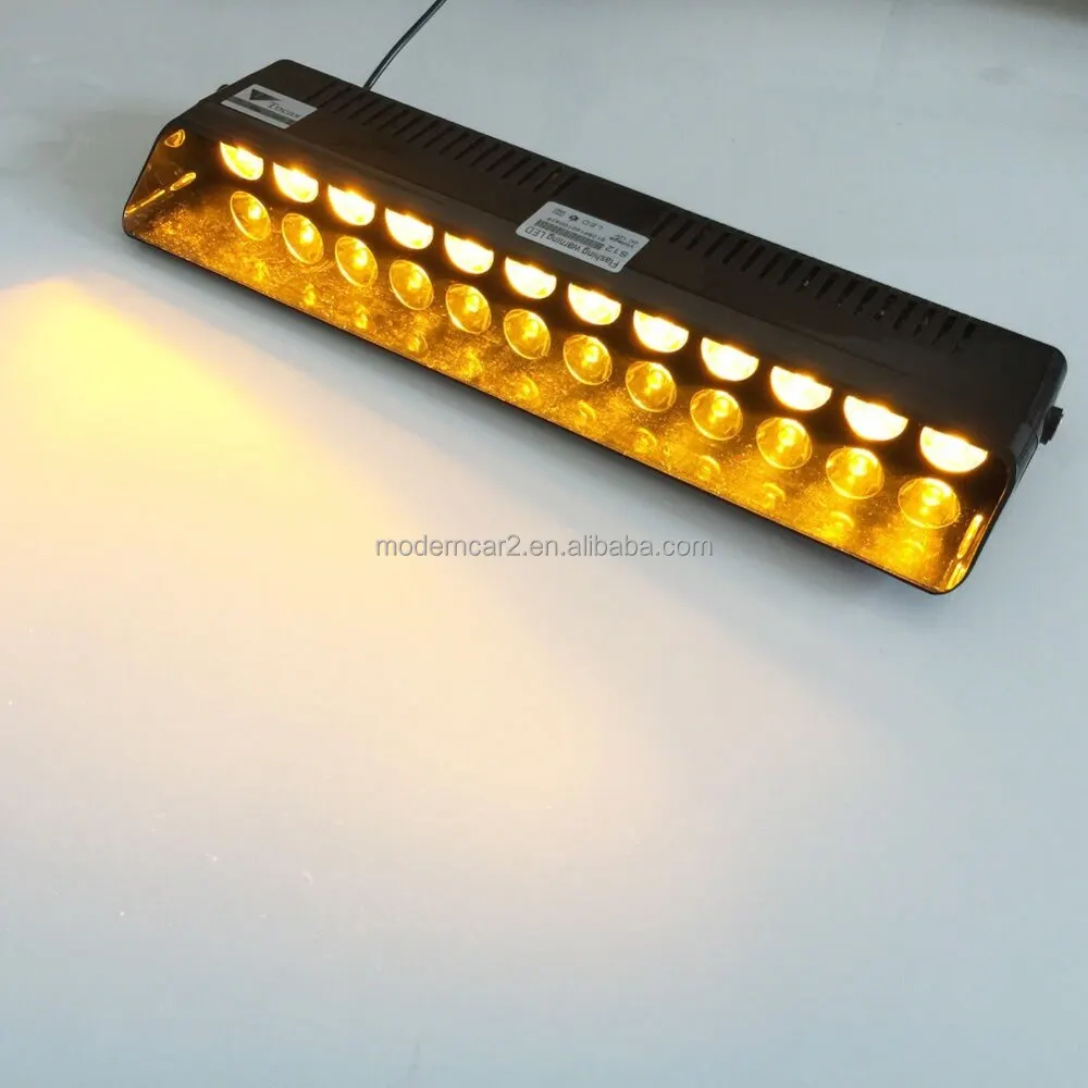 Car Strobe LED Flashing Lights Lamp Red Blue/Amber/Yellow/White Flasher Warning Light For audi VW Benz Dodge