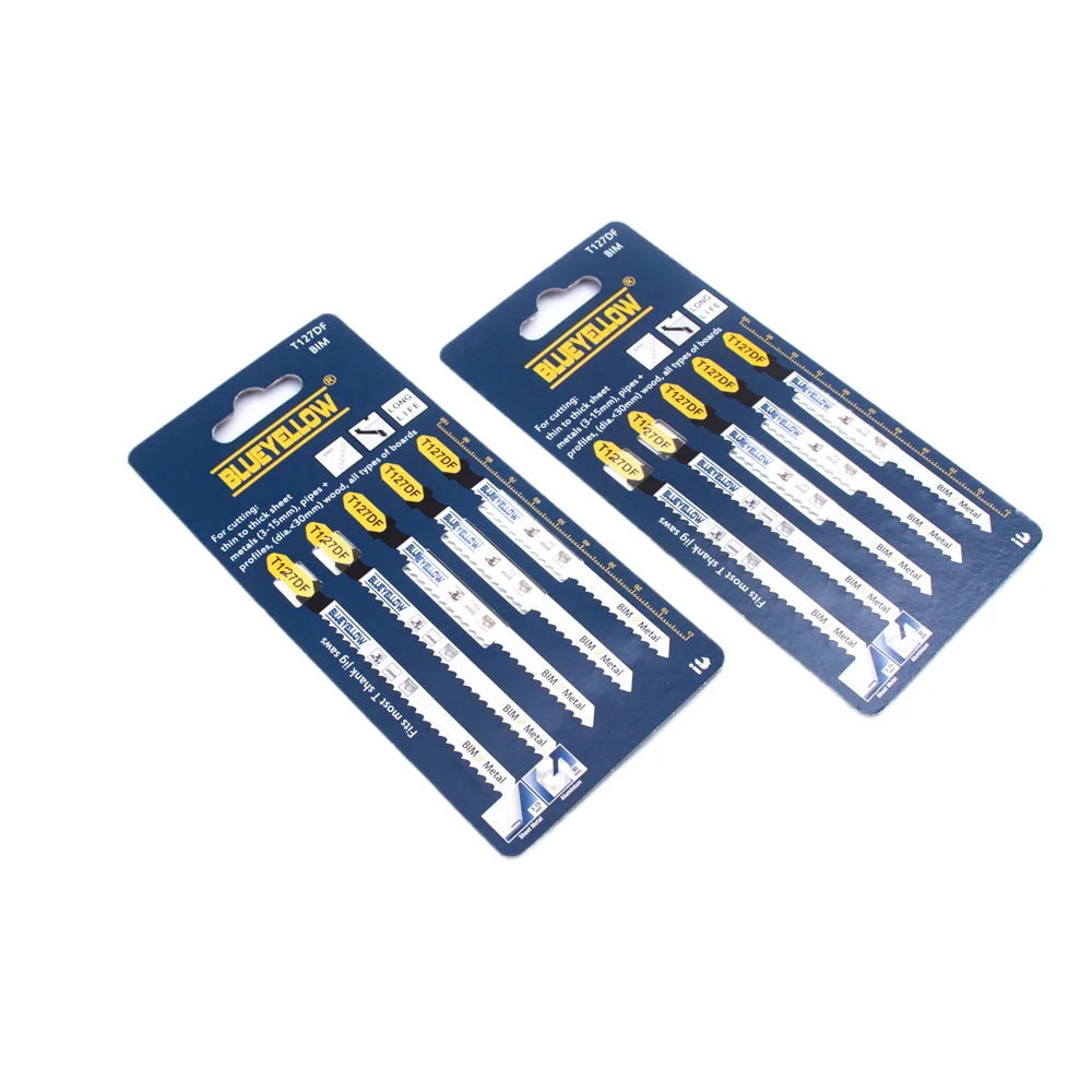 T127DF 8TPI Bi-Metal T-Shank Jig Saw Blades for Scroll Cuts in Wood