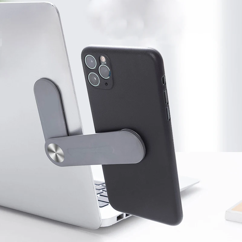 Universal Plastic Side Mount Clip Dual Monitor Display Magnetic Bracket Phone Holder Laptop Extension Stand