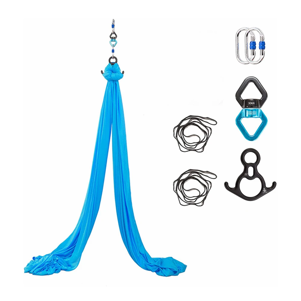 Multiple Aerial Stand Yoga Swing Adjustable Length Soft Yoga Hammock Air Flying Yoga Swing