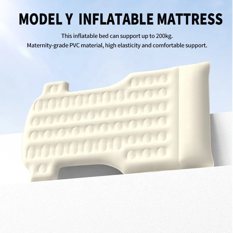 Anjuny Car Air Mattress Inflatable Camping Travel Sleeping Bed Pad Modely Foldable Car Tesla Mattress