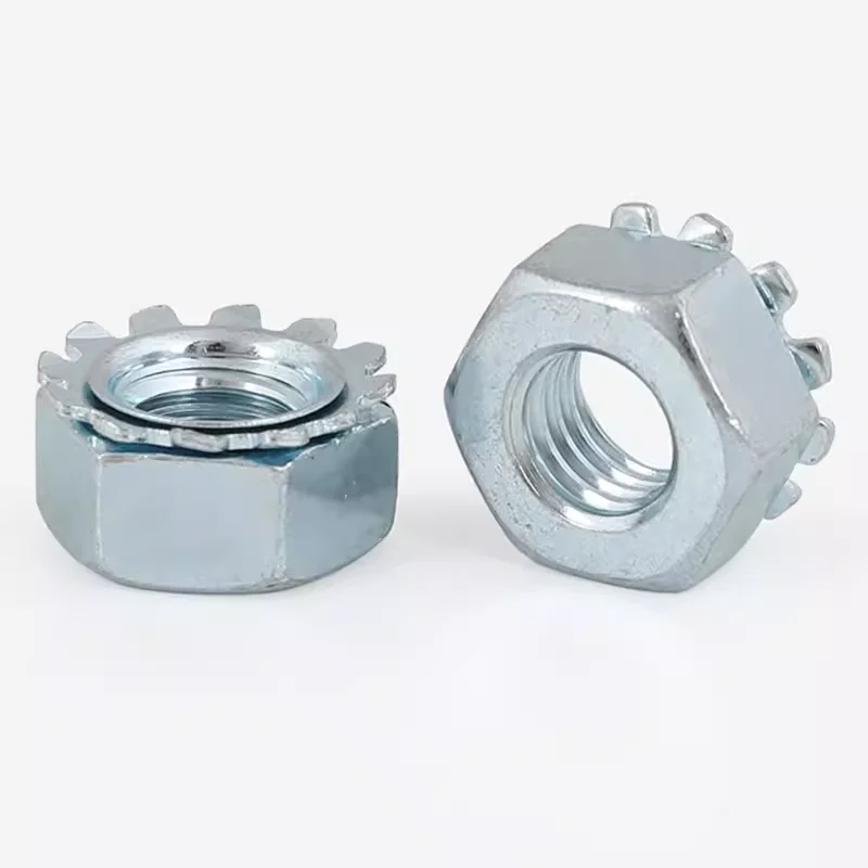 High Quality Keps nut k nut M4*7*8 steel ZINC KNUT